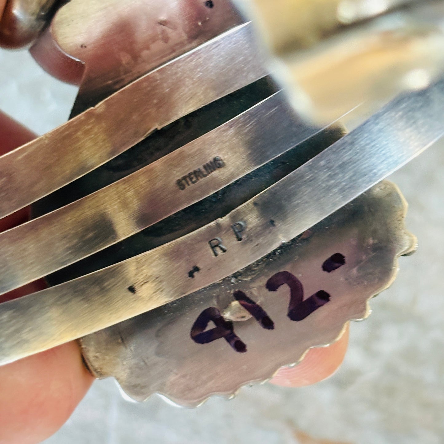 Apache Rosella Paxson Sterling Silver & Royston Cuff