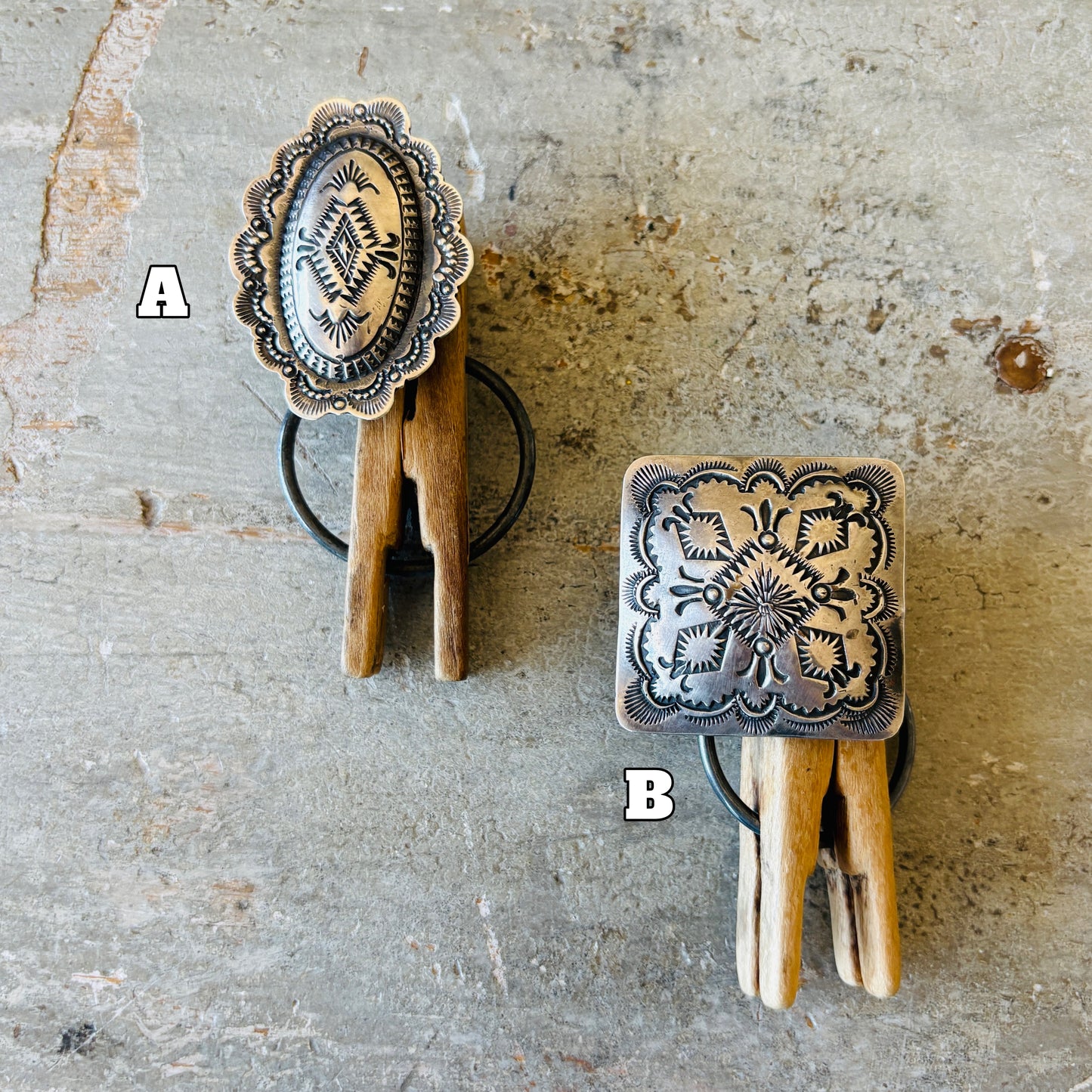 Navajo Vincent Platero Sterling Silver Concho Ring