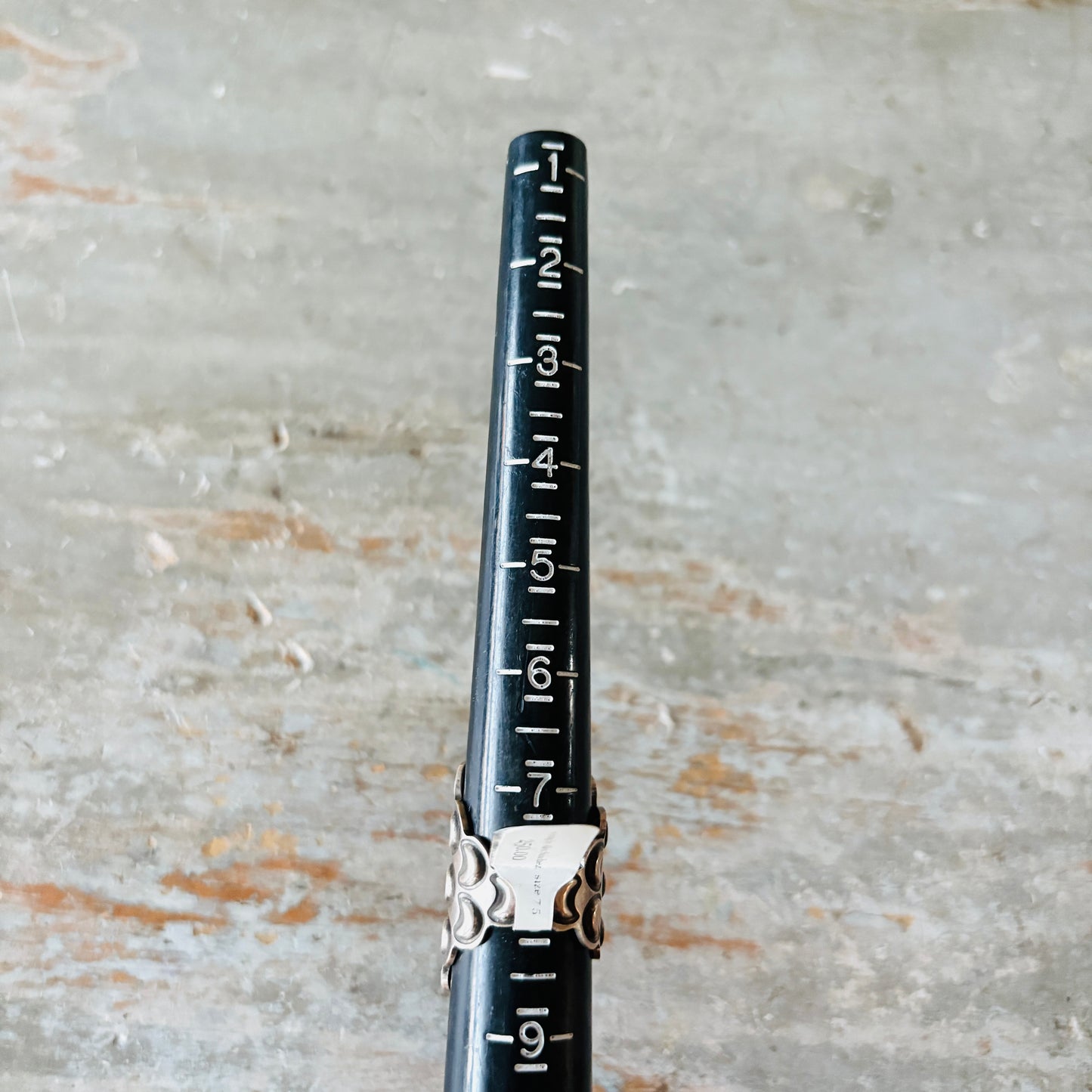 Navajo Alex Sanchez Sterling Silver Repousse Ring