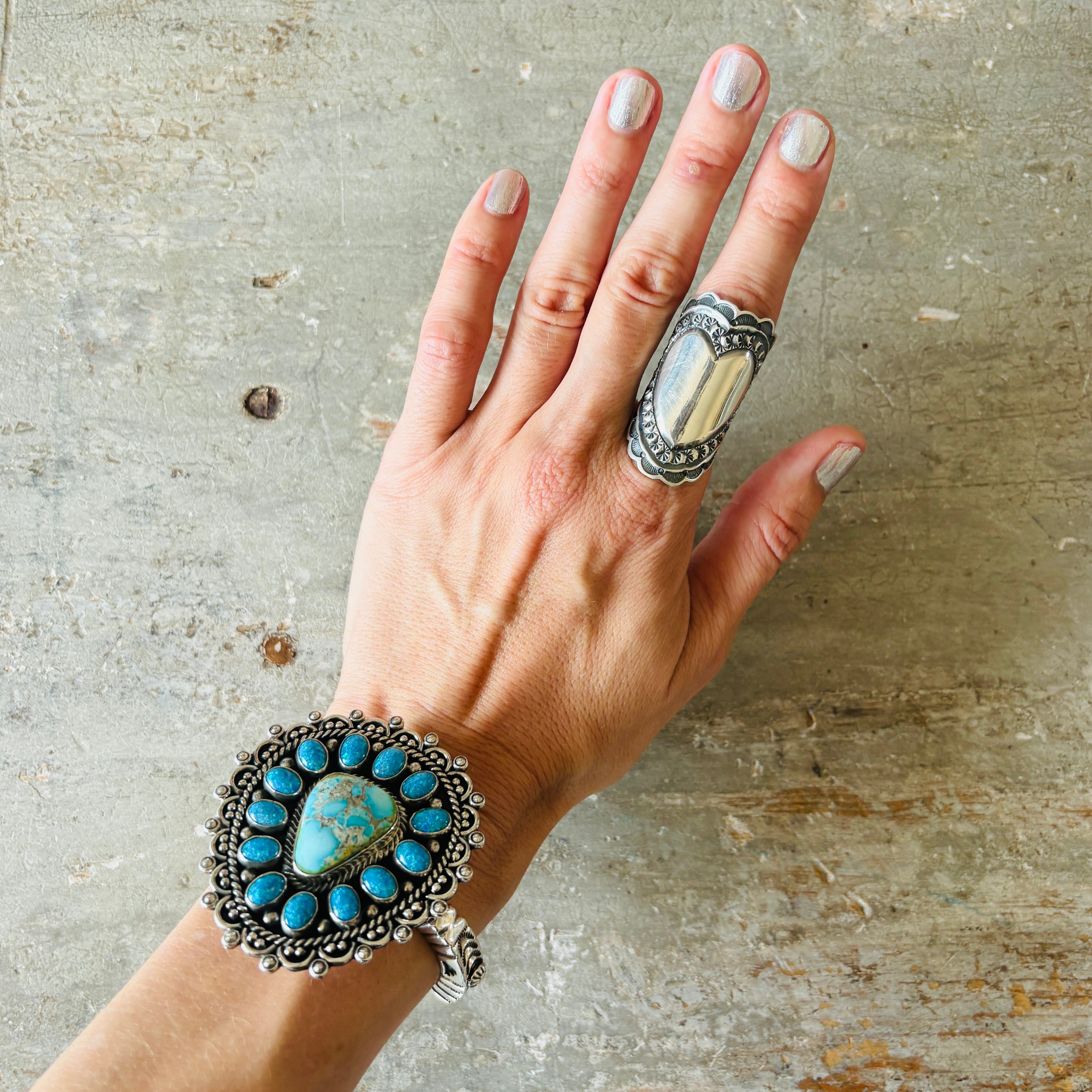 Sunshine Reeves Sterling Handmade Wide アクセサリー SUNSHINE