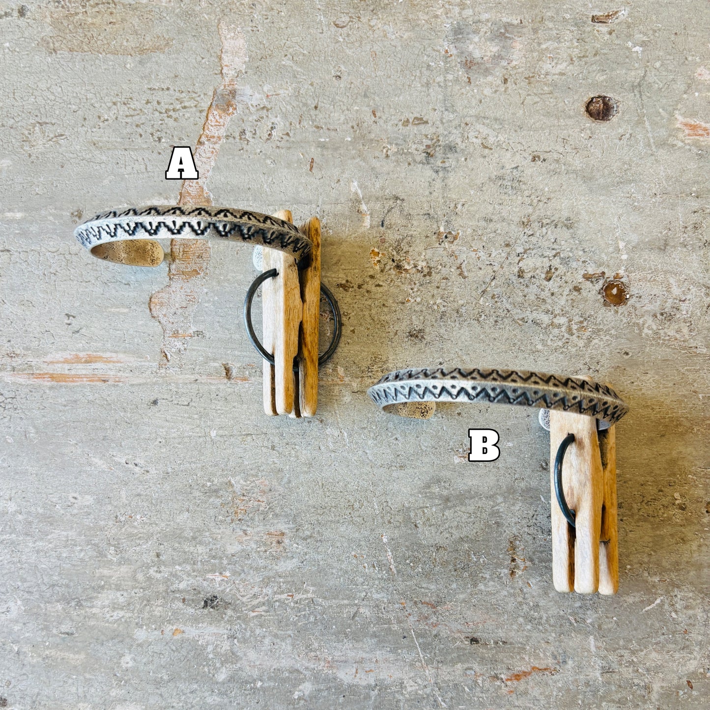 Navajo Herman Smith Sterling Silver Tufa Cast Carinated Stacker Cuff