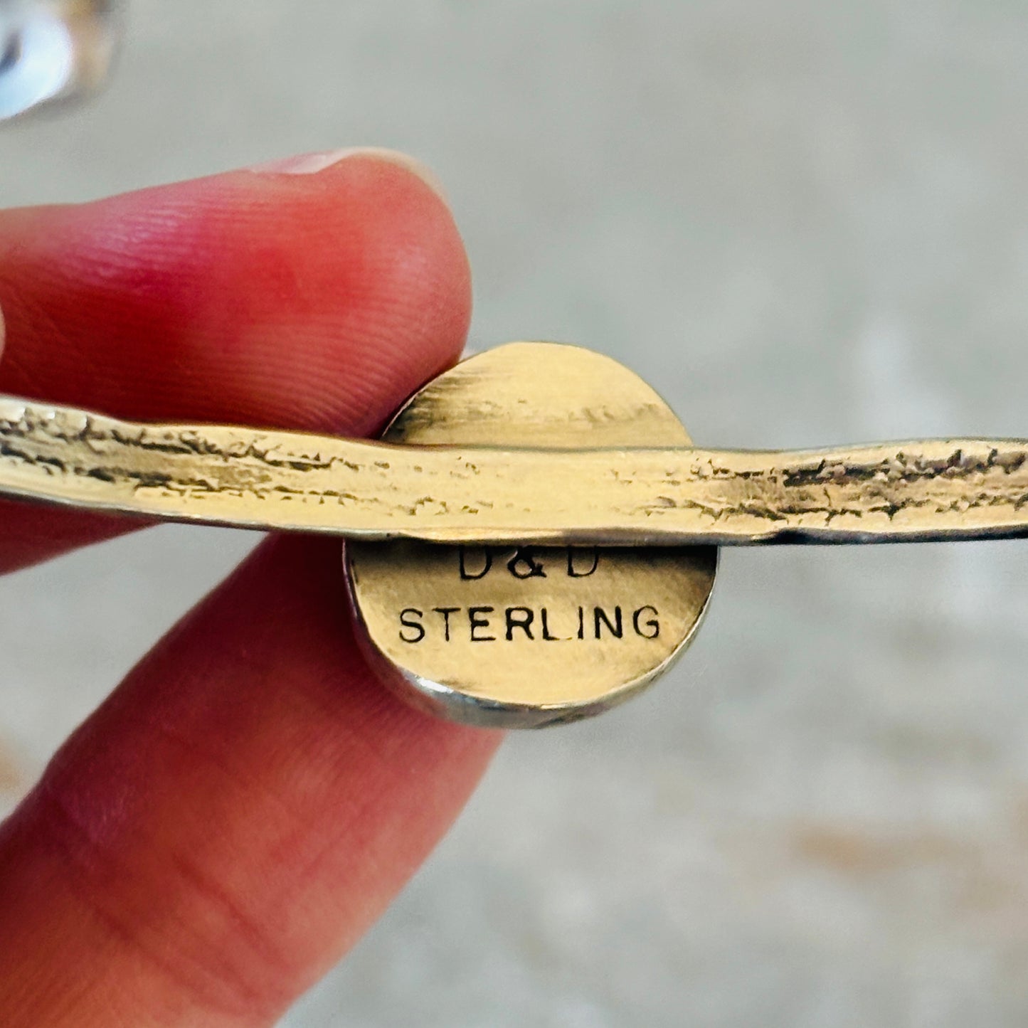 Navajo Delaine & Dwayne Nez Sterling Silver & Sierra Nevada Turquoise Stacker Cuff