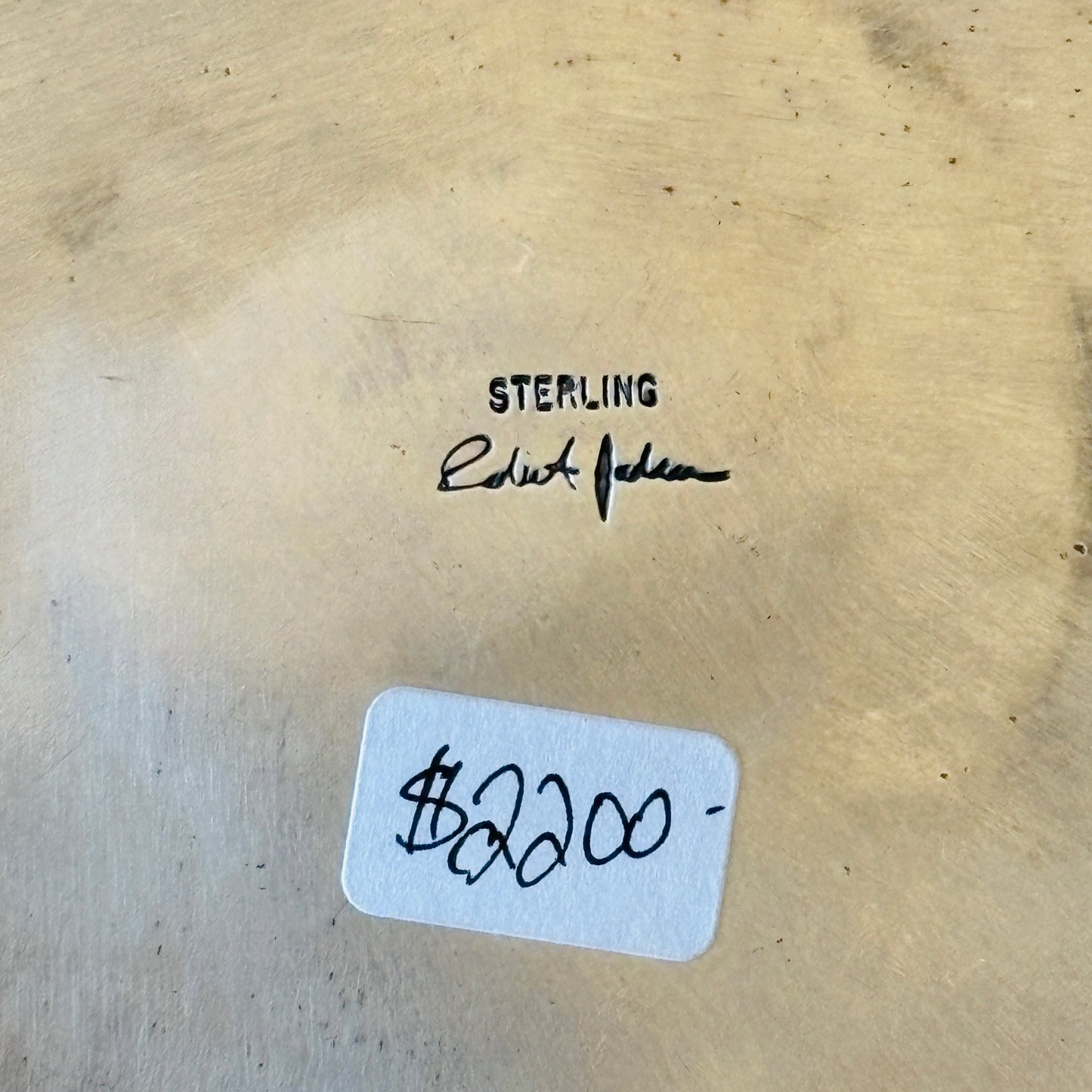 Navajo Robert Johnson Sterling Silver Multi Stone 1oz Silver Round Cluster Pendant