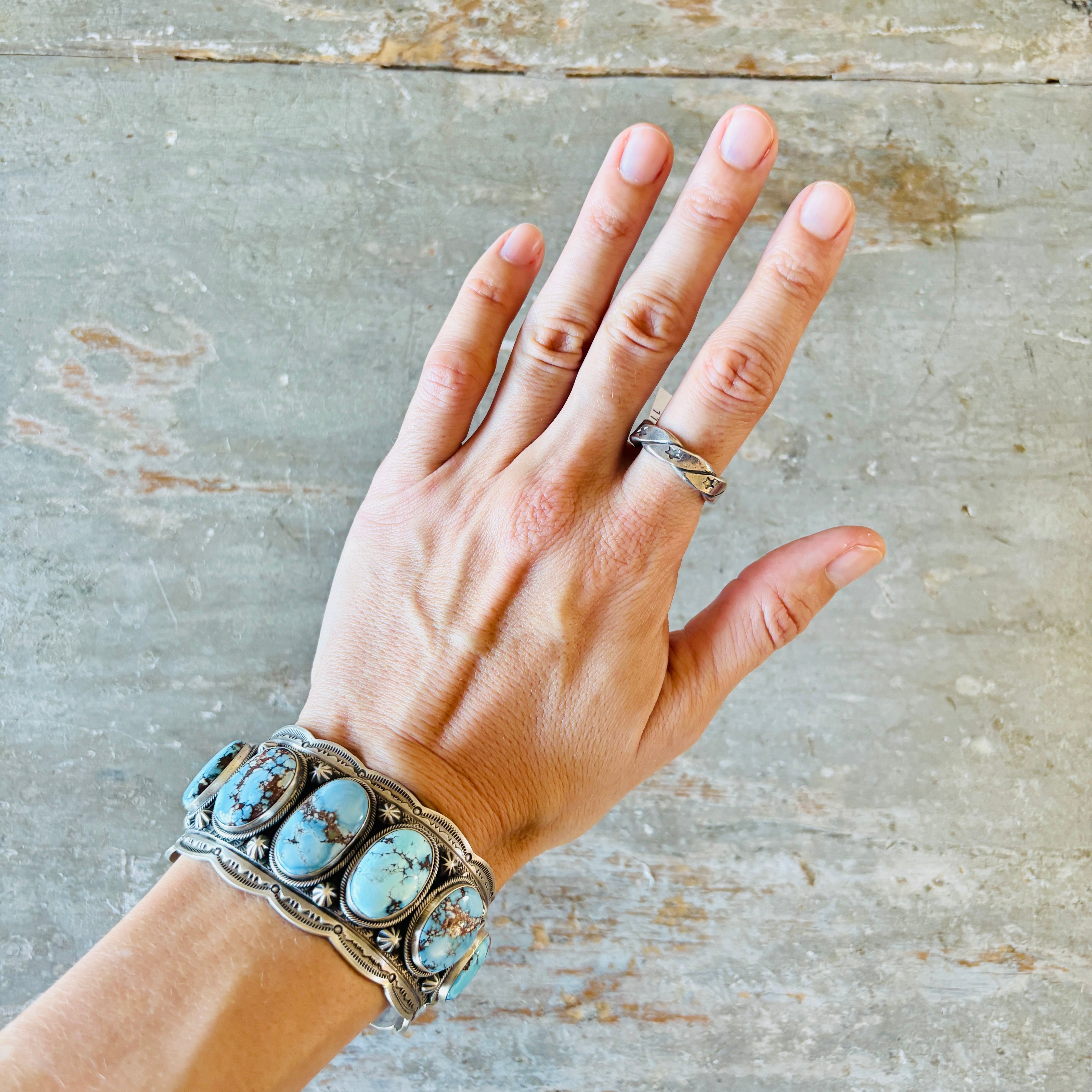 Navajo Sunshine Reeves Sterling Silver Stars Ring – Sunshine and