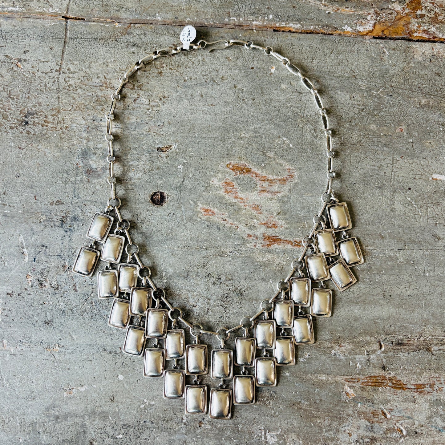 Navajo Dakota Willie Sterling Silver Statement Charms Necklace