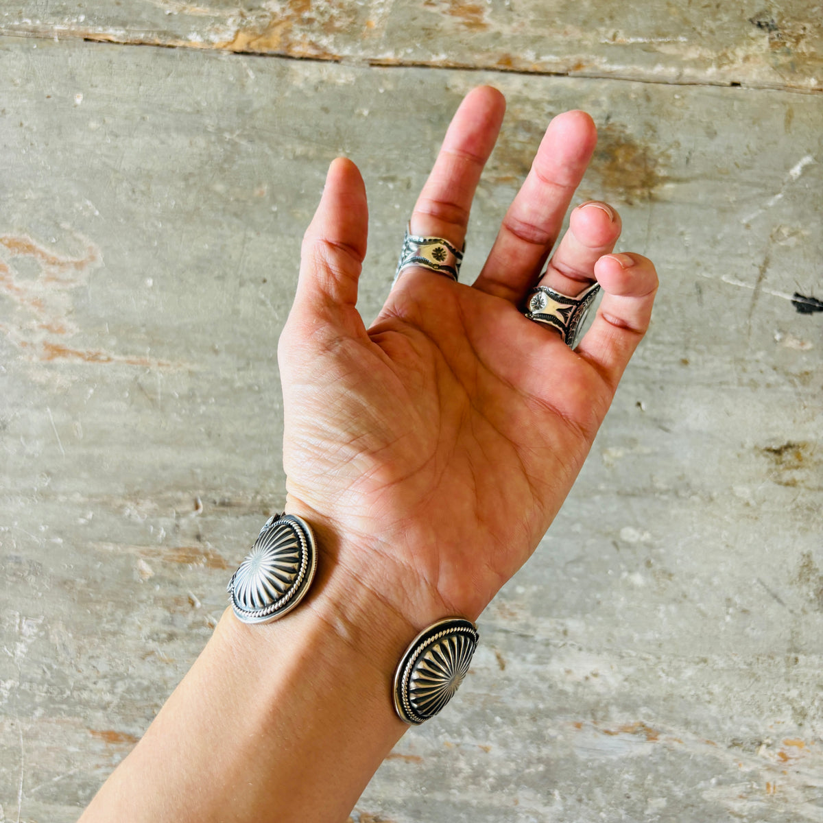 Navajo Sunshine Reeves Sterling Silver Star Shield Ring