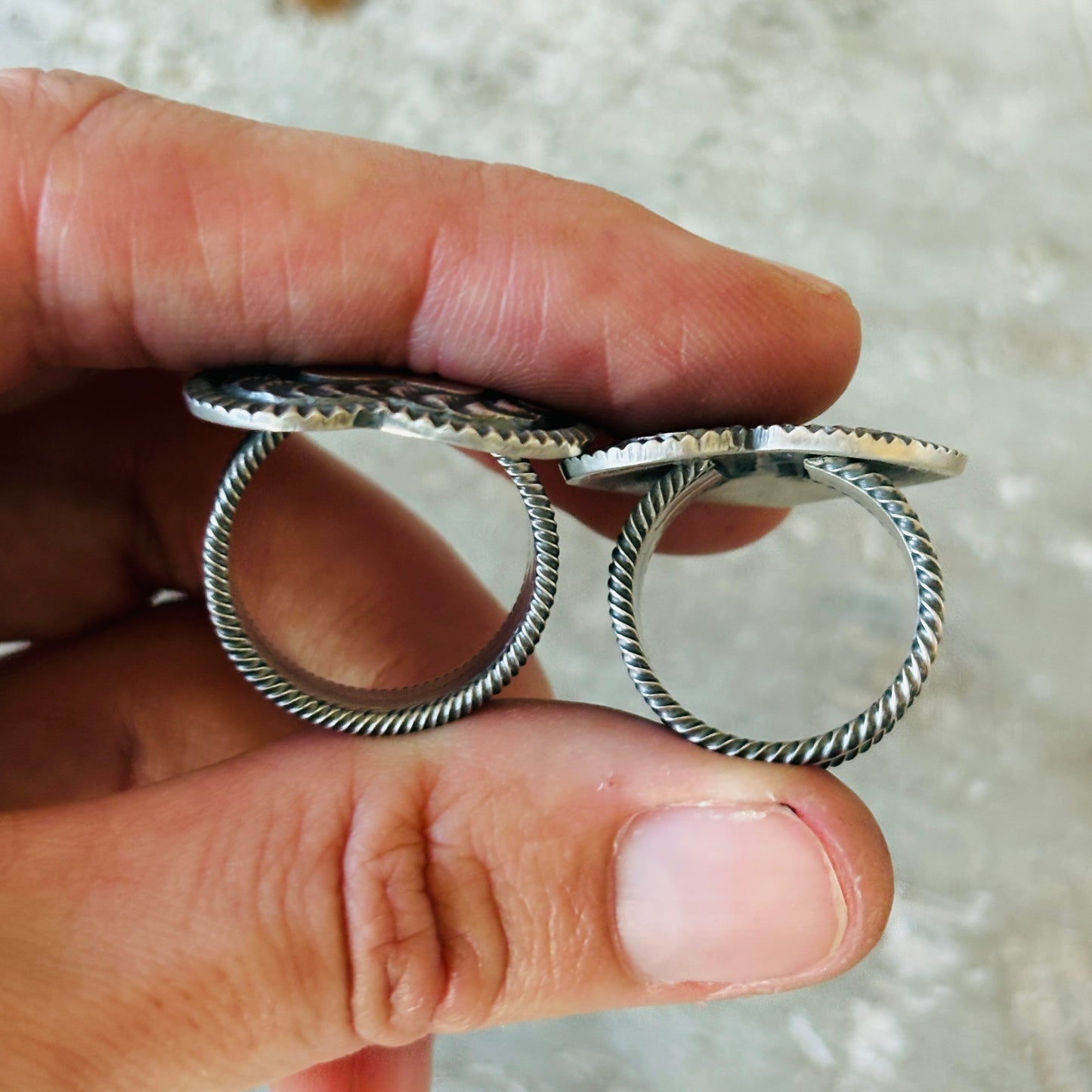 Navajo Leon Martinez Sterling Silver Heart Ring