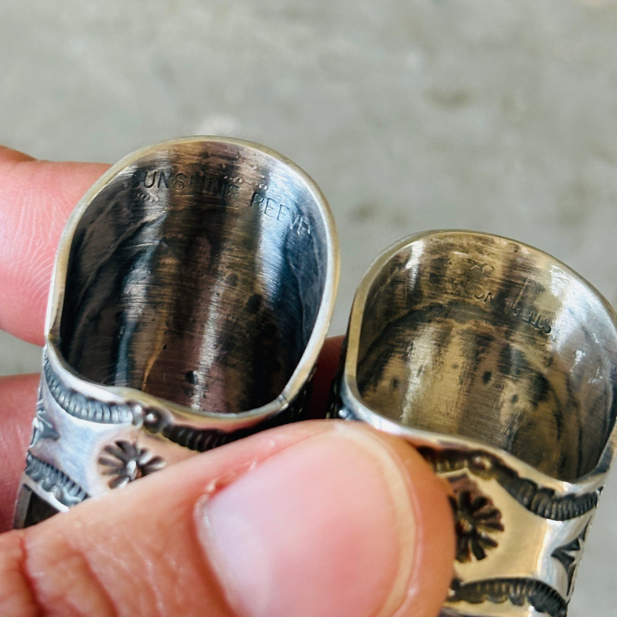 Navajo Sunshine Reeves Sterling Silver Star Shield Ring