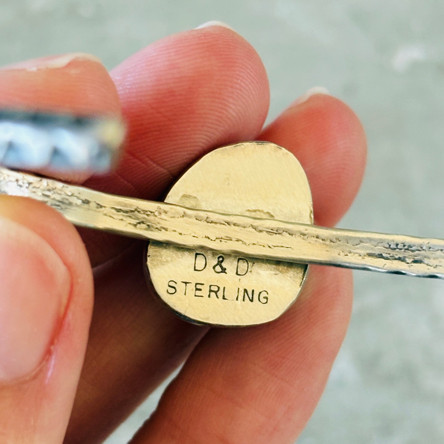 Navajo Delaine & Dwayne Nez Sterling Silver & Sonoran Turquoise Stacker Cuff