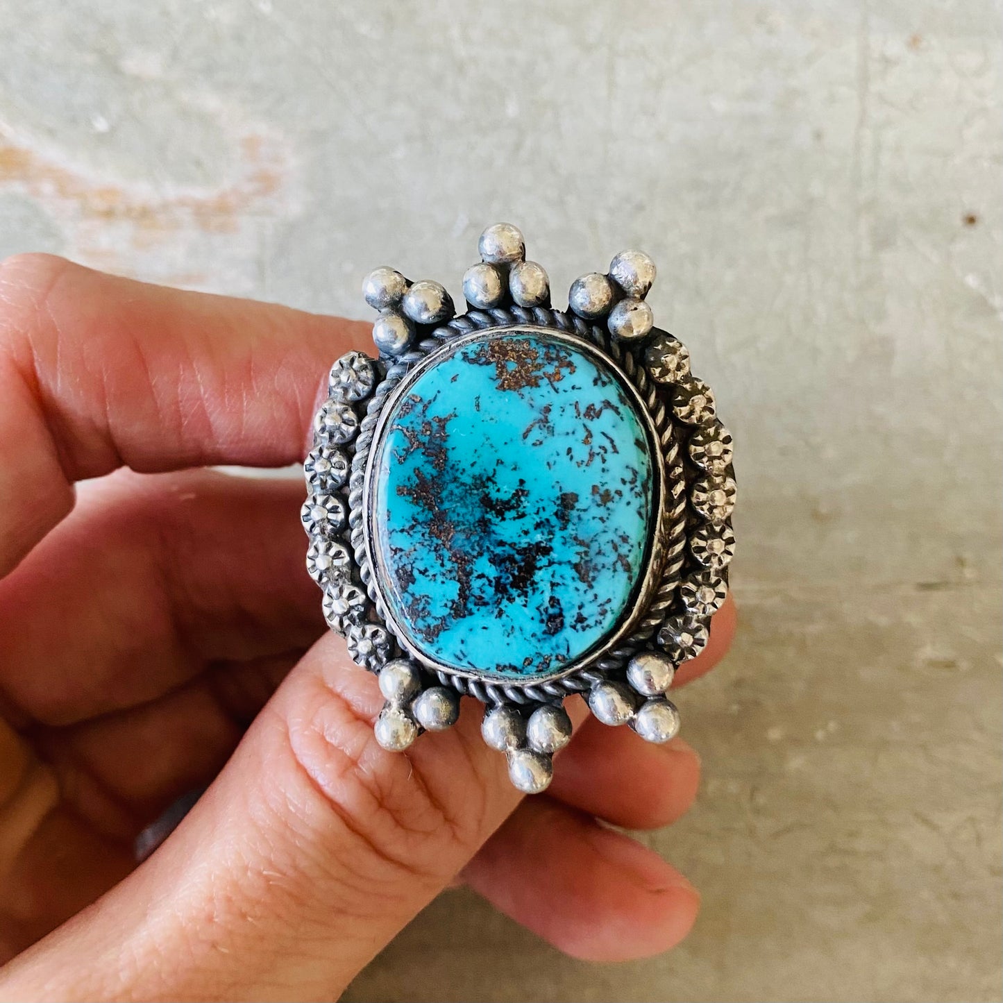 Apache Rosella Paxson Sterling Silver & Turquoise Ring