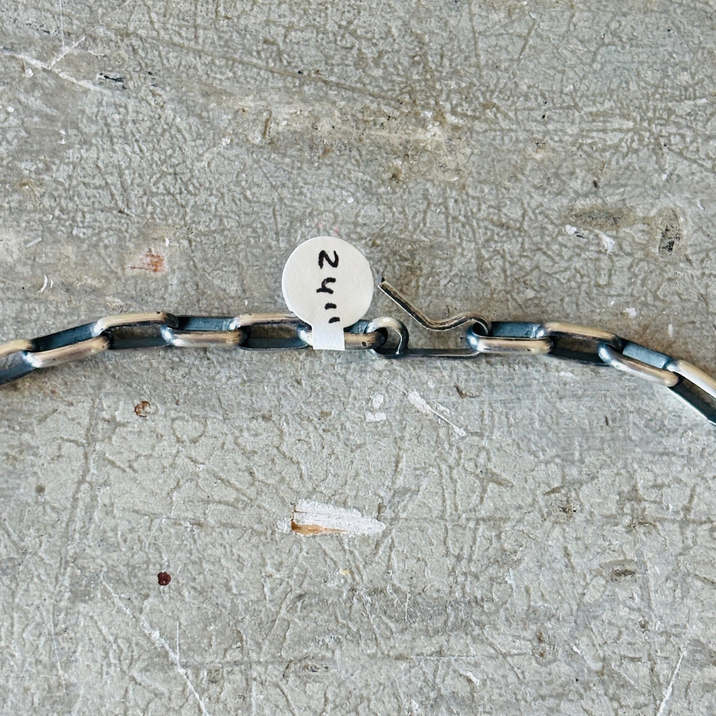 Navajo Yazzie Sterling Silver Paperclip Chain