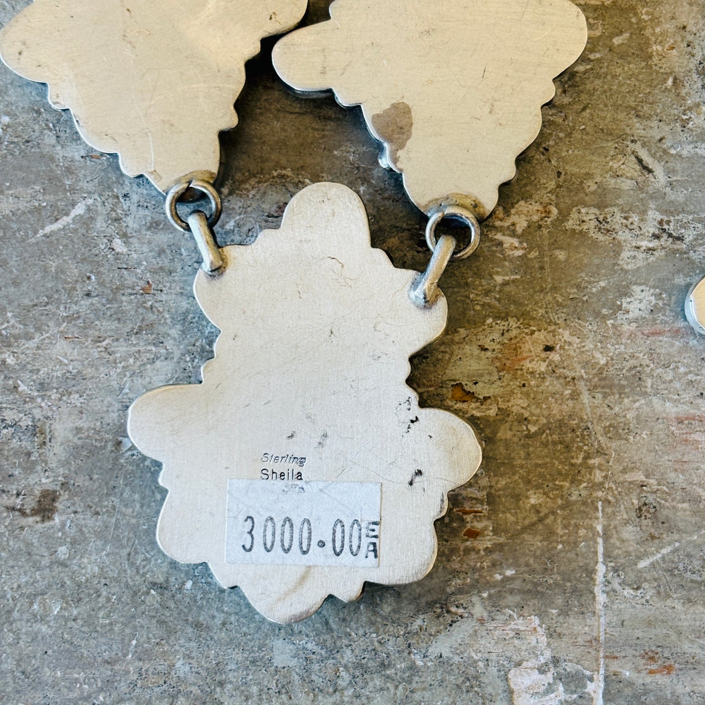 Navajo Sheila Becenti Sterling Silver & Sonoran Turquoise Statement Necklace Set