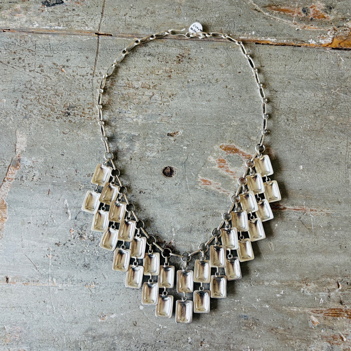 Navajo Dakota Willie Sterling Silver Statement Charms Necklace