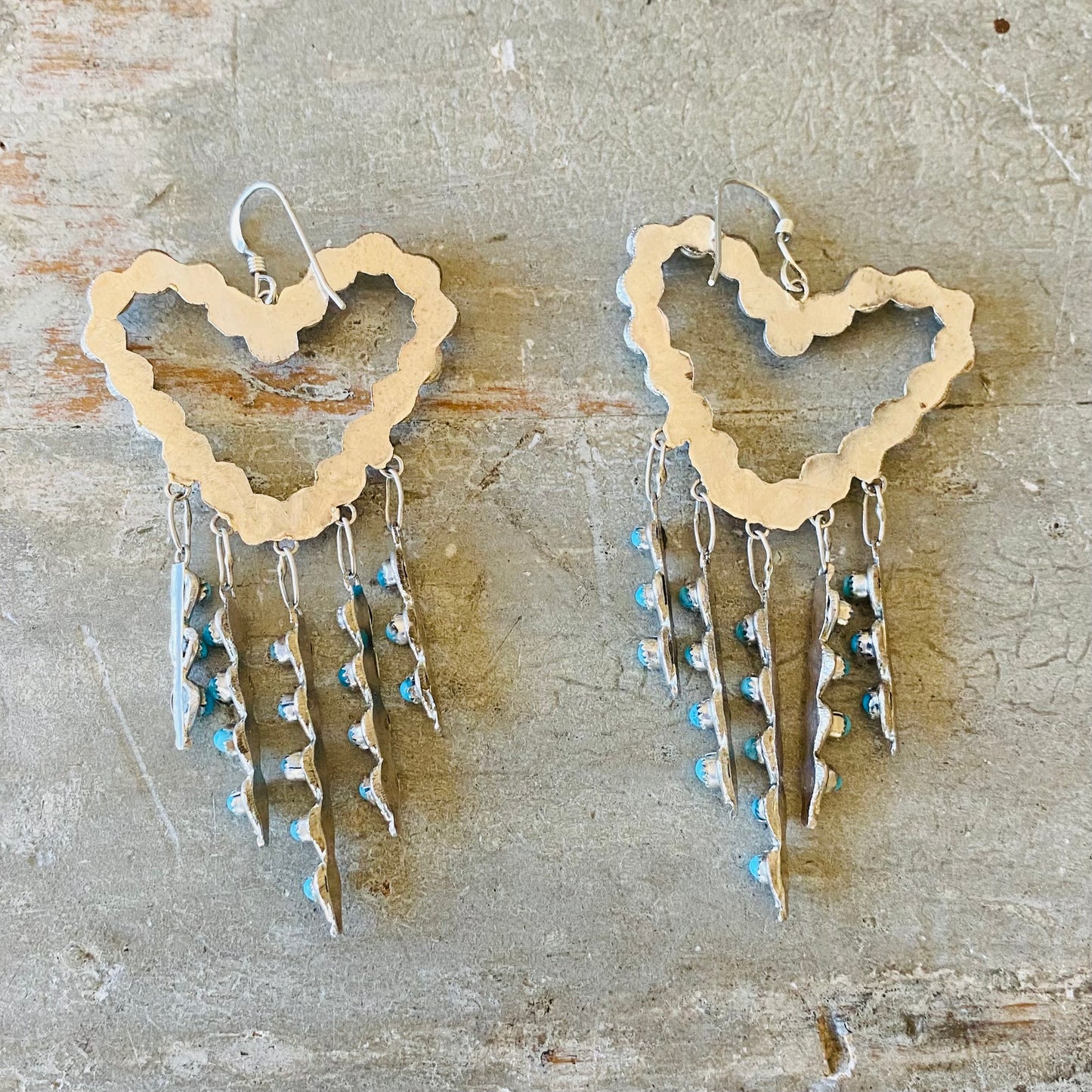 Zuni Waylon Johnson Sterling Silver & Sleeping Beauty Turquoise Earrings