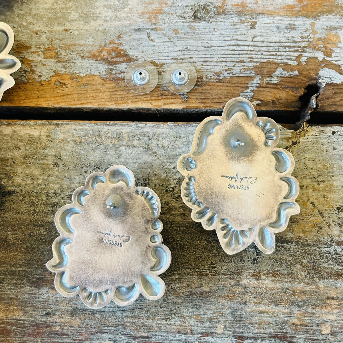 Navajo Robert Johnson Sterling Silver & High Grade Kingman Squash Blossom Necklace Set