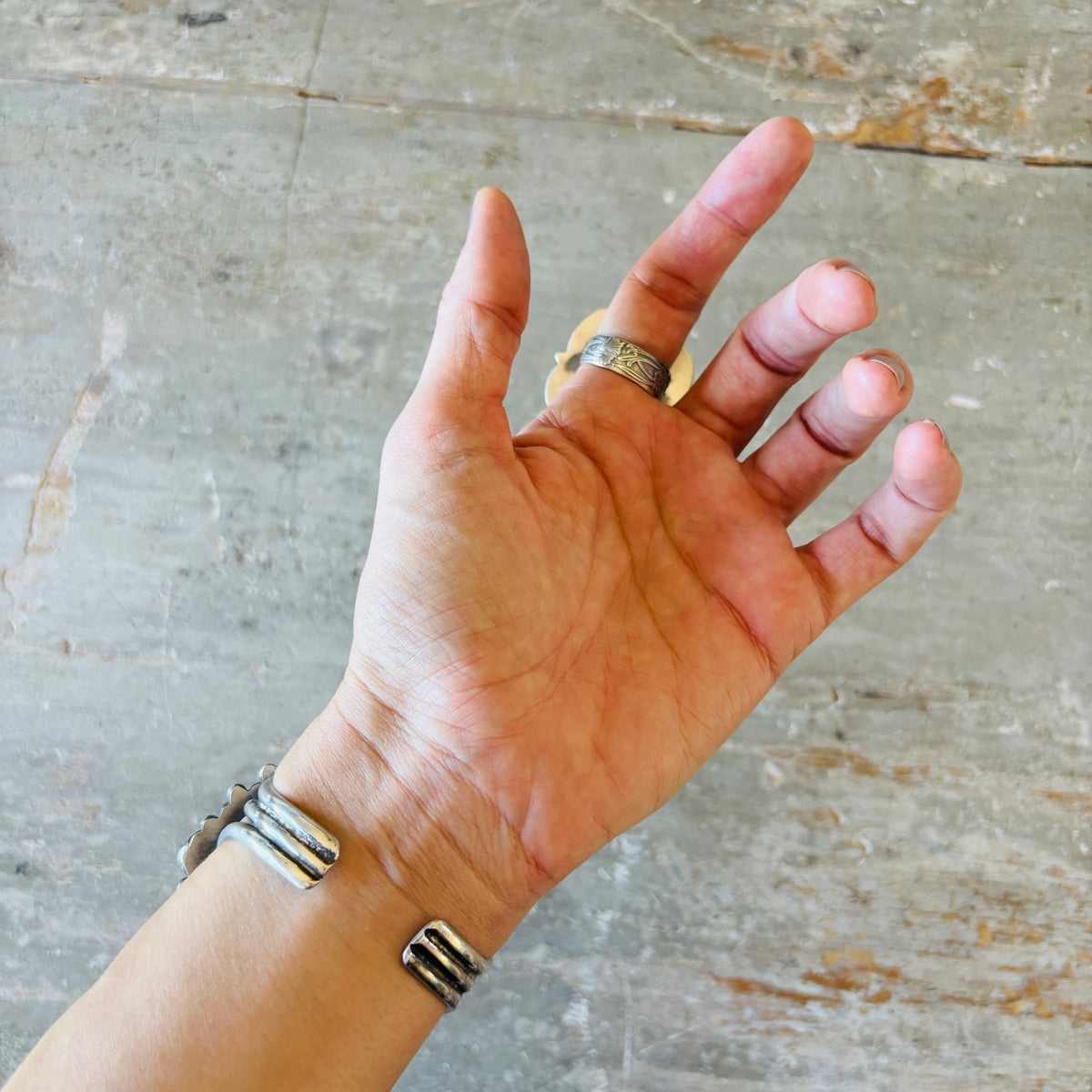Navajo Kindale Billah Sterling Silver & Sonoran Turquoise Turtle Ring