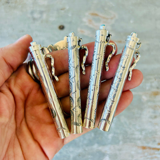 Navajo Sterling Silver & Kingman Toothpick Holders