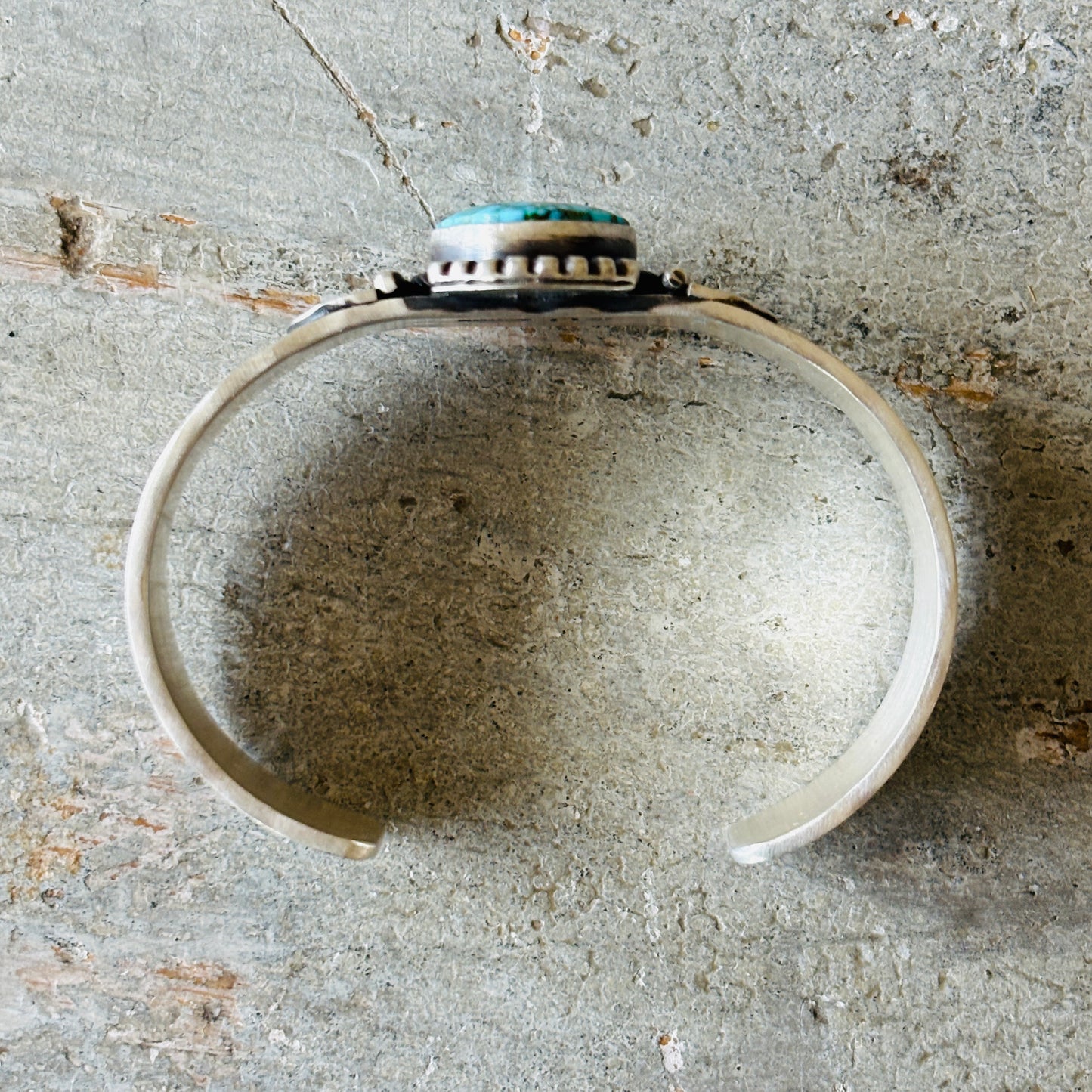 Navajo Herman Smith Sterling Silver & Web Kingman Stacker Cuff