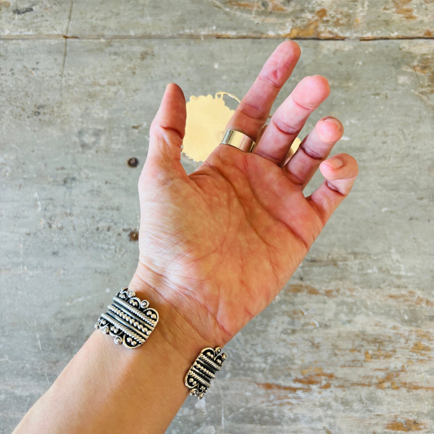 Navajo Hemerson Brown Sterling Silver - Blue Lab Opal & Sleeping Beauty Turquoise Dragonfly Ring