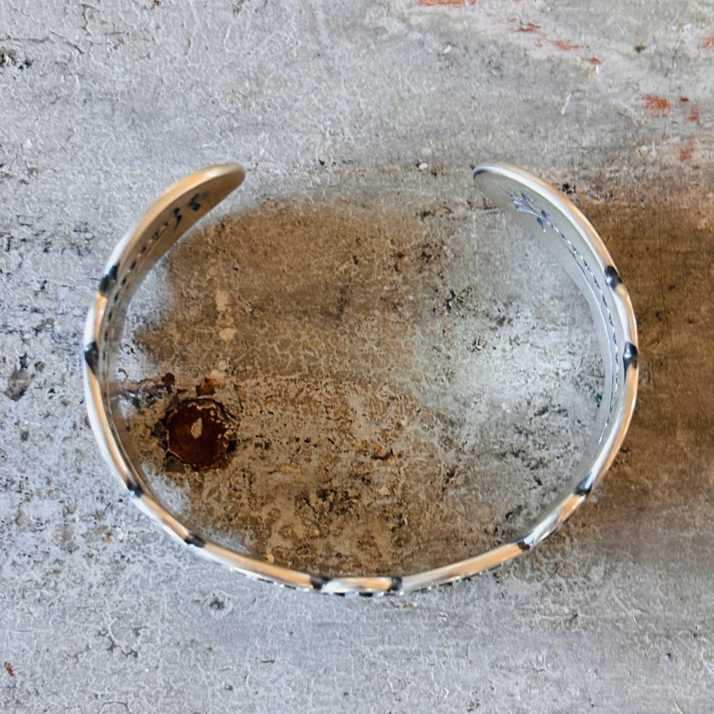 Navajo Roland Dixon Sterling Silver Stars Stacker Cuff