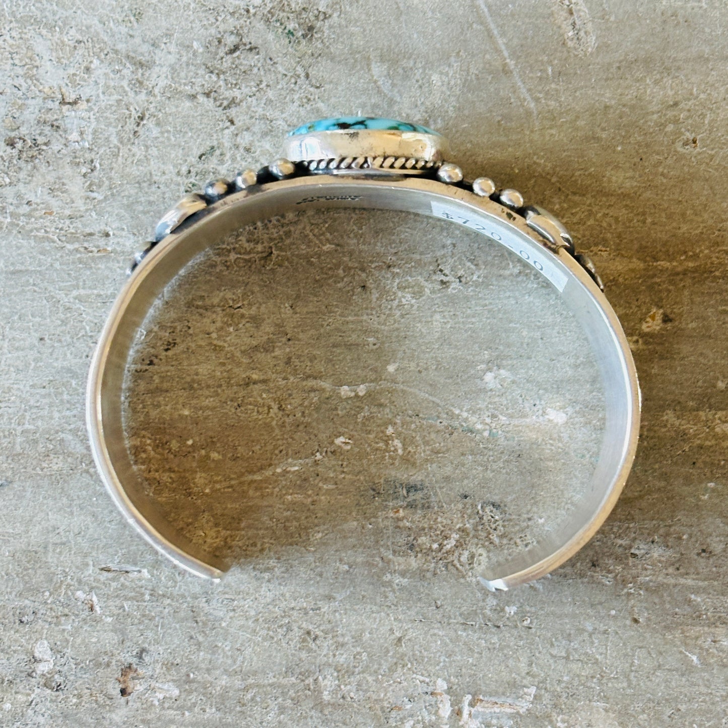 Navajo Tsosie Willie Sterling Silver & Web Kingman Stacker Cuff