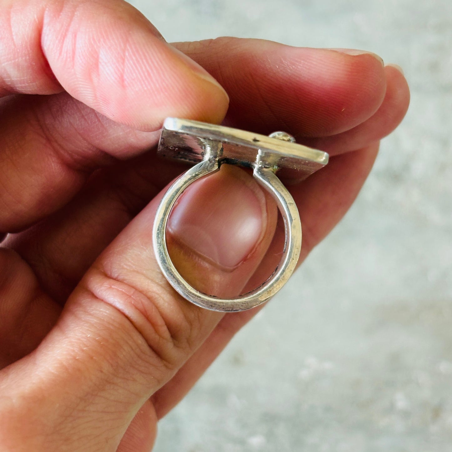 Tohono O’odham James Fendenheim Sterling Silver Cactus Ring