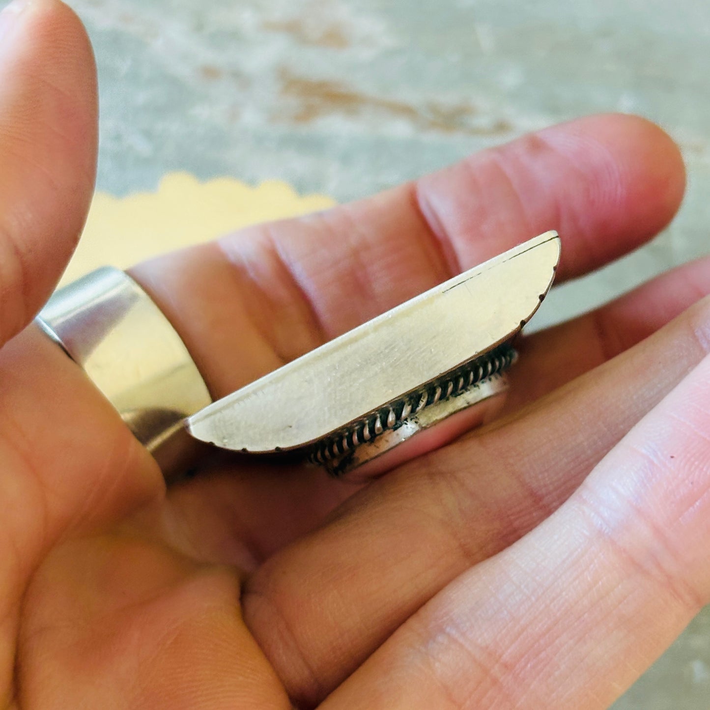 Navajo Charley Johnson Sterling Silver & Pink Conch Heart Lock Pendant