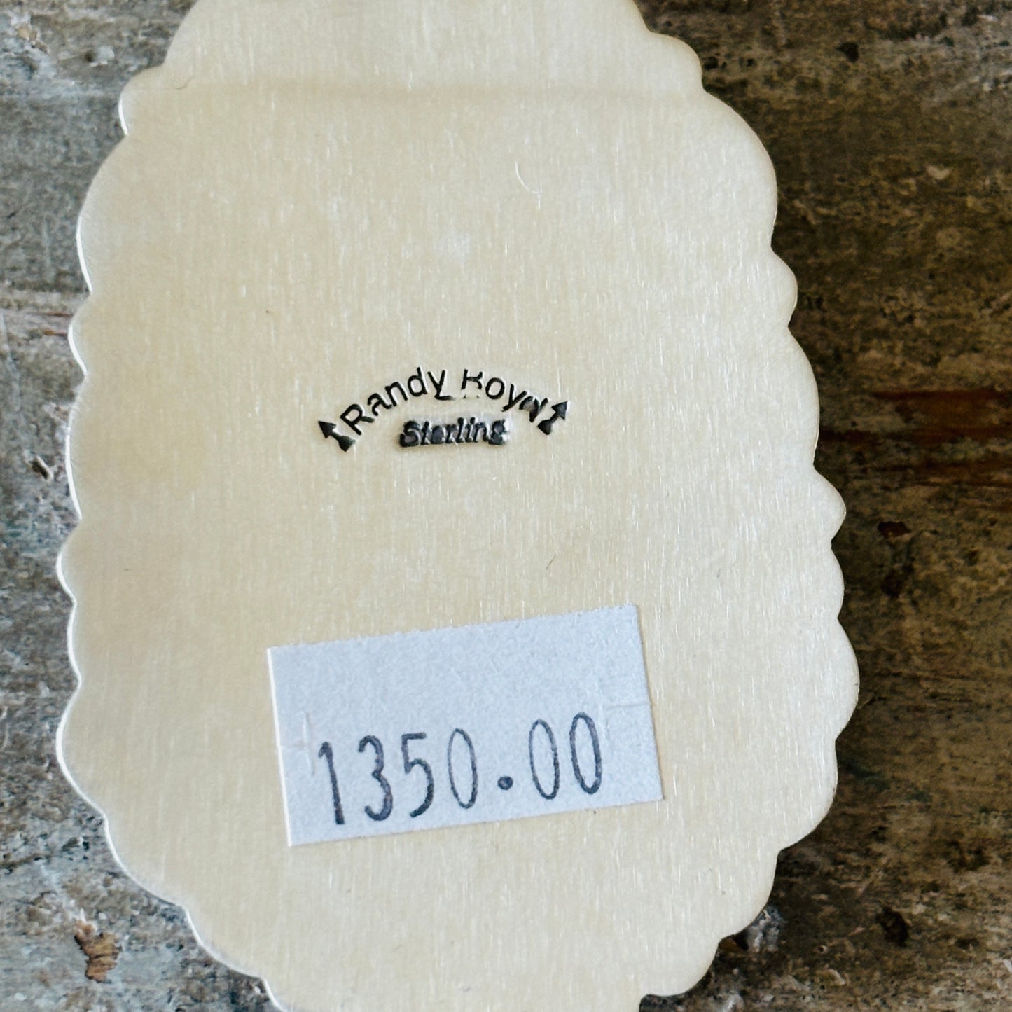 Navajo Randy Boyd Sterling Silver & Sonoran Turquoise Statement Pendant