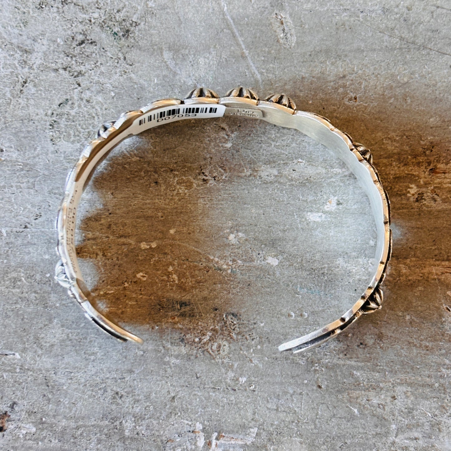 Navajo Thomas Jim Sterling Silver Stacker Cuff