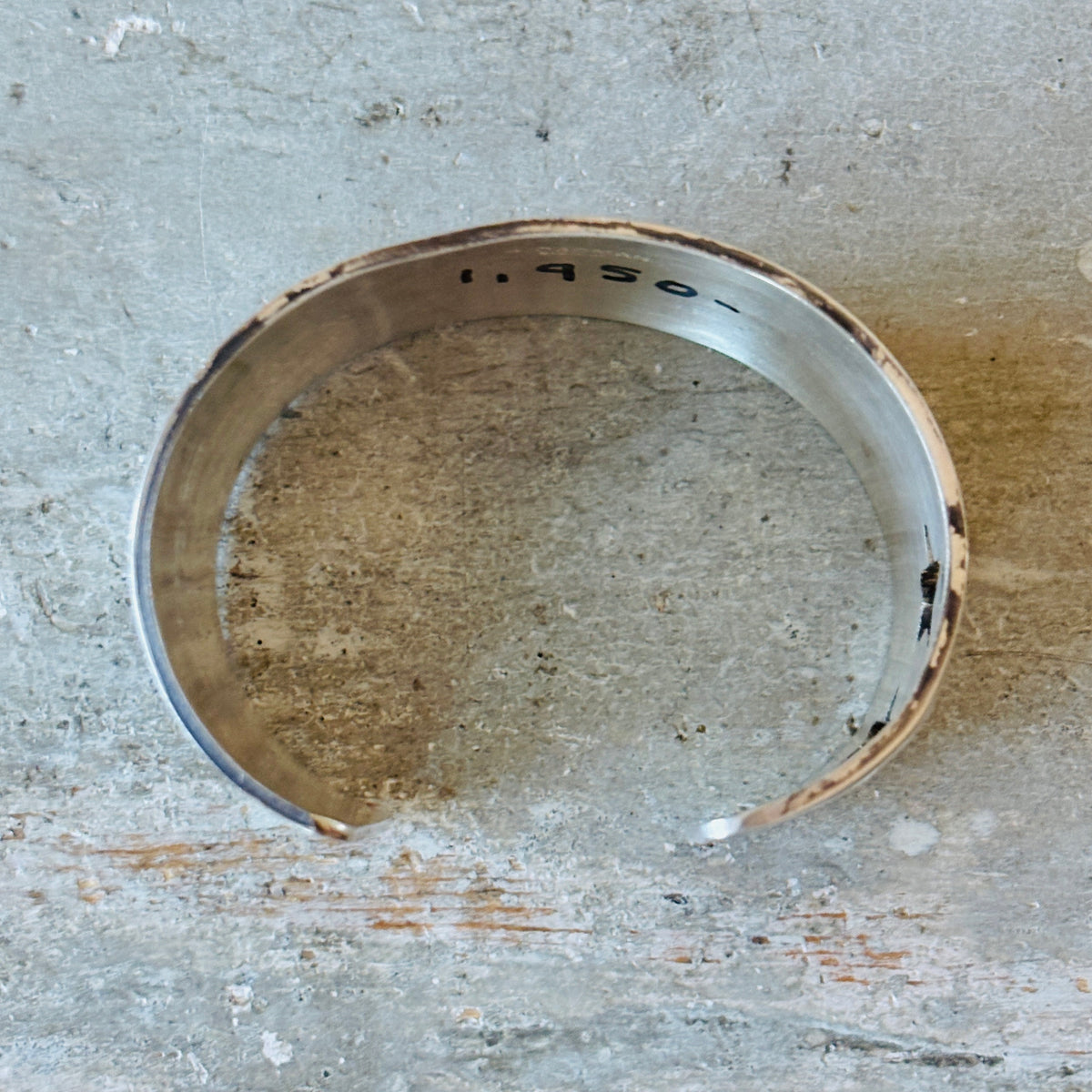 Navajo Andy Cadman Sterling Silver Stars Statement Cuff